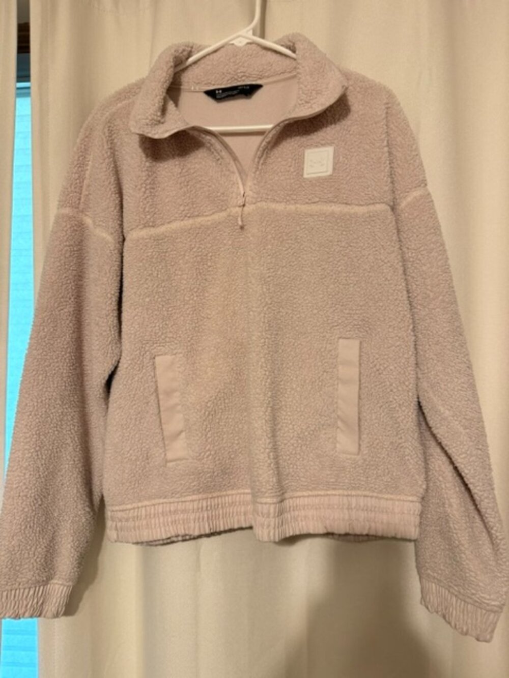 UA sherpa/fleece 1/4 zip womens size L